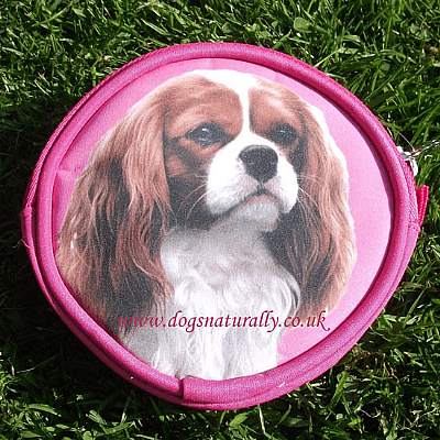 Pink Cavalier Logo - Cavalier Dog Purse (Blenheim) | Dogs Naturally