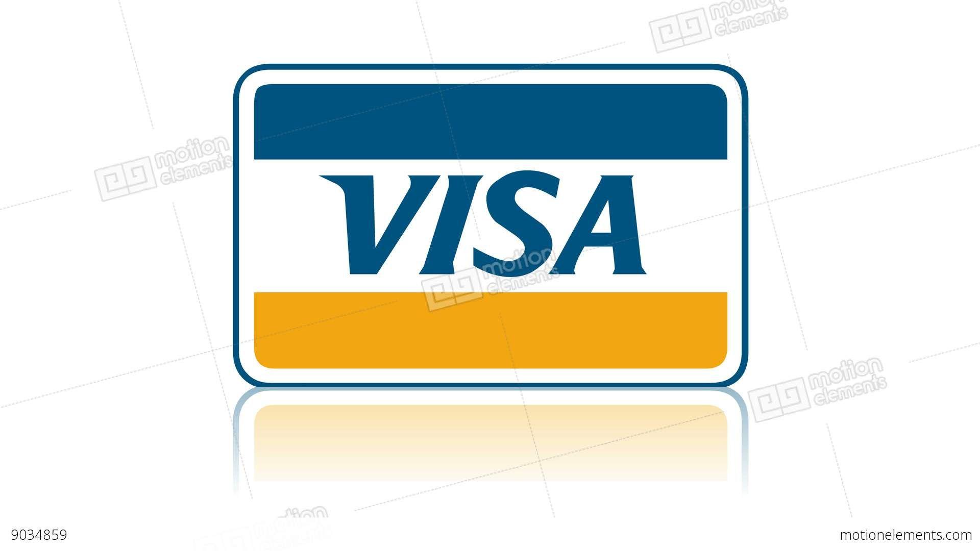 Visa Logo - Visa Logo Online Shopping Payment E Commerce Credit Card Stock Video