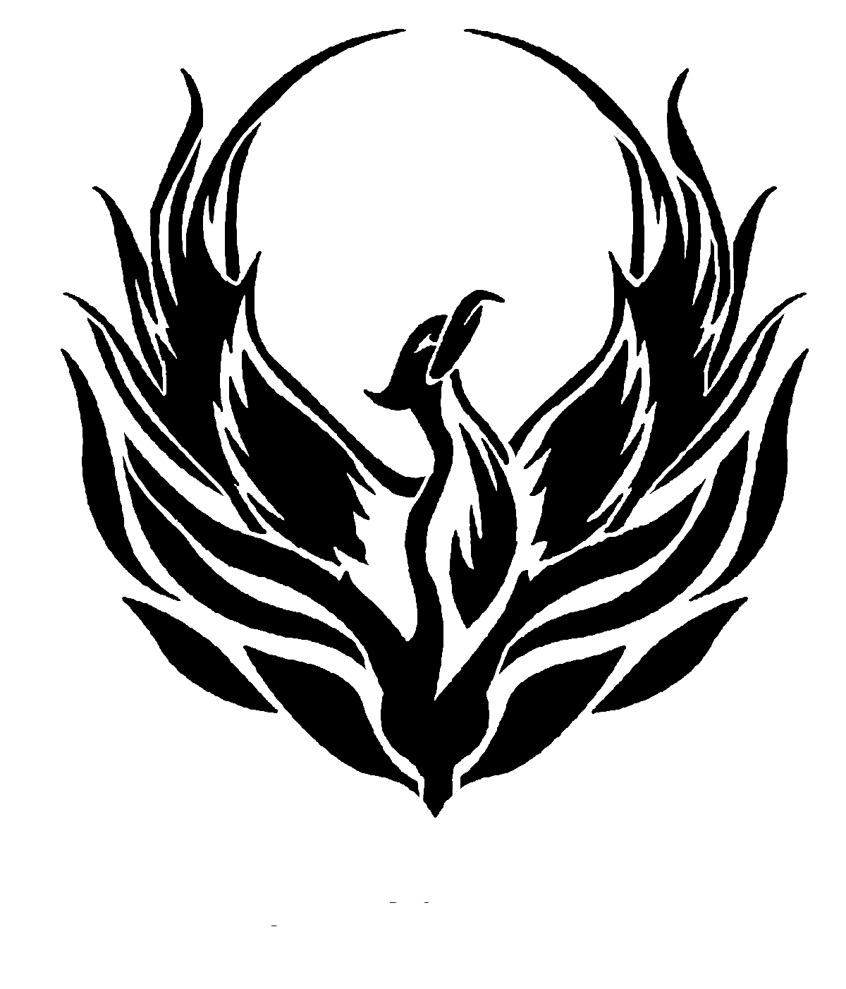Phoenix Bird Drawing Logo - Phoenix Rising From the Ashes | Phoenix- rises from the ashes ...
