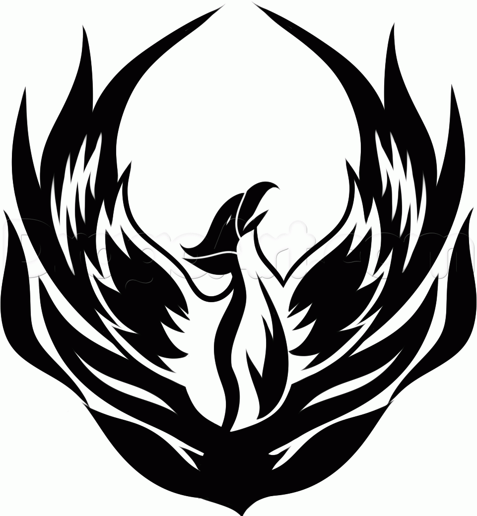 Phoenix Bird Drawing Logo - Pictures of Phoenix Bird Drawings Tribal - kidskunst.info