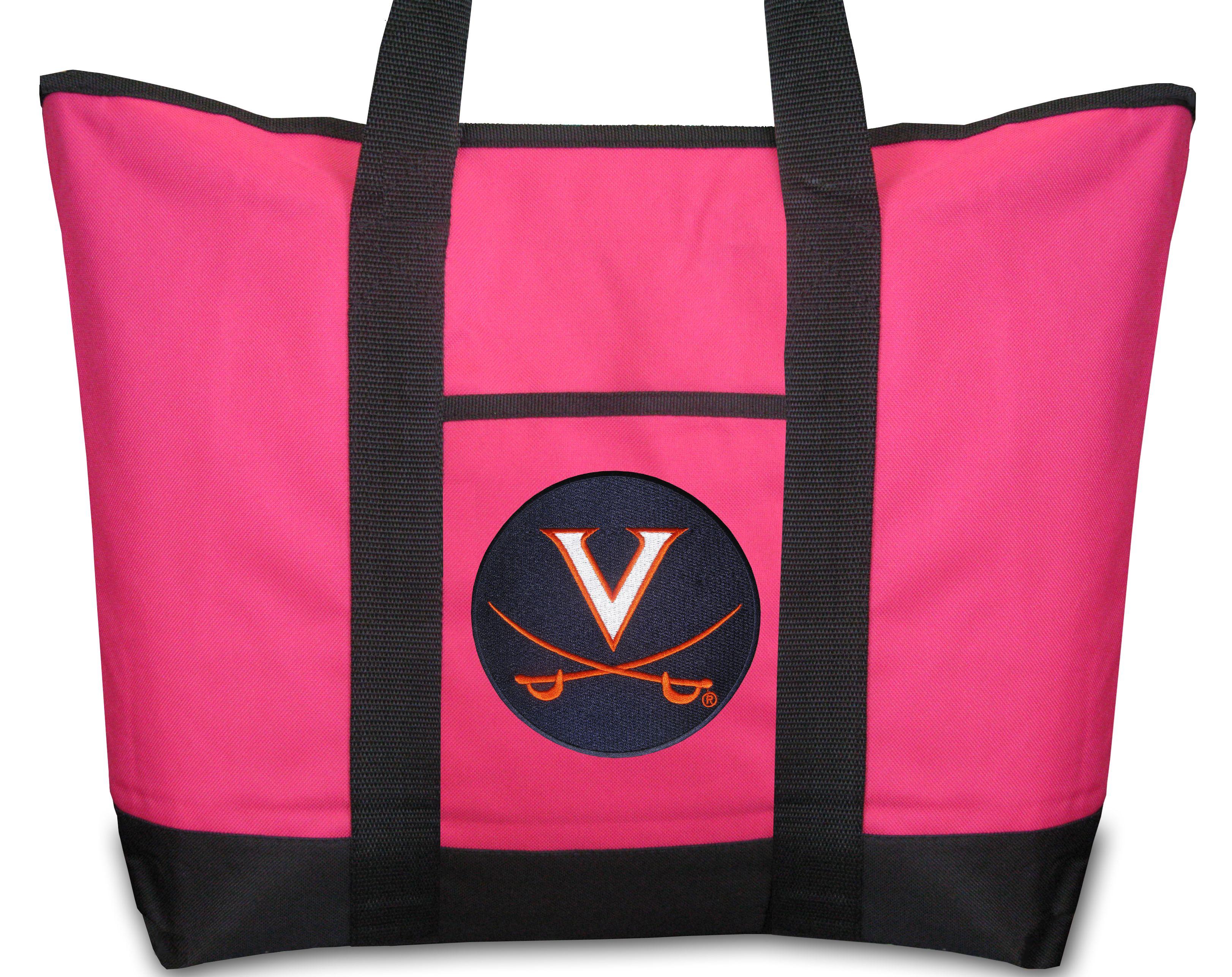 Pink Cavalier Logo - Cute University of Virginia UVA LOGO Pink Cavaliers TOTE BAG ...