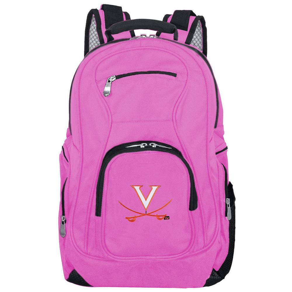 Pink Cavalier Logo - Denco NCAA Virginia Cavaliers 19 in. Pink Laptop Backpack