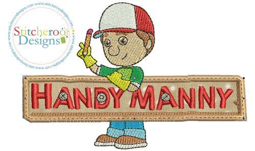 Handy Manny Logo - Handy Manny embroidery design.