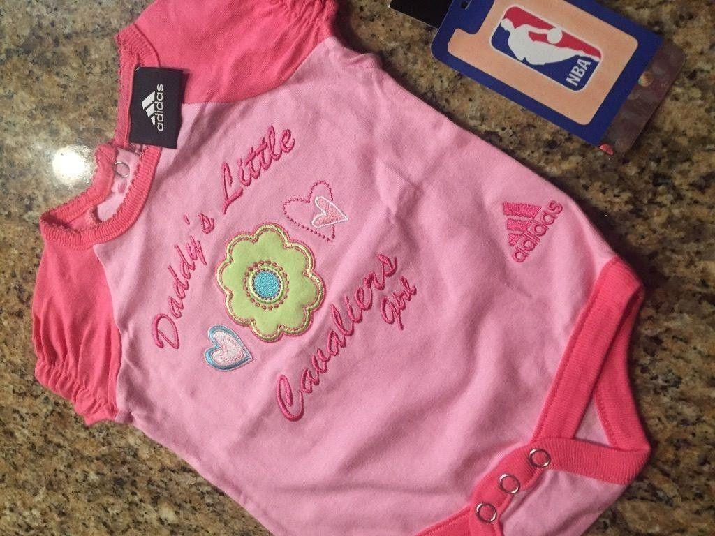 Pink Cavalier Logo - Cleveland Cavaliers pink infant girls onesie size 0-3 months ...