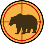 Bear Hunter Logo - Alaska Hunting Guides - Wilderness Enterprises