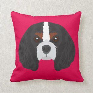 Pink Cavalier Logo - Custom Cavalier Spaniel Throw Cushions | Zazzle.co.uk