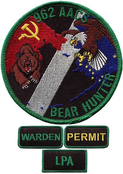 Bear Hunter Logo - 962nd AIRBORNE AIR CONTROL SQUADRON – BEAR HUNTER + POCKET TABS SET ...