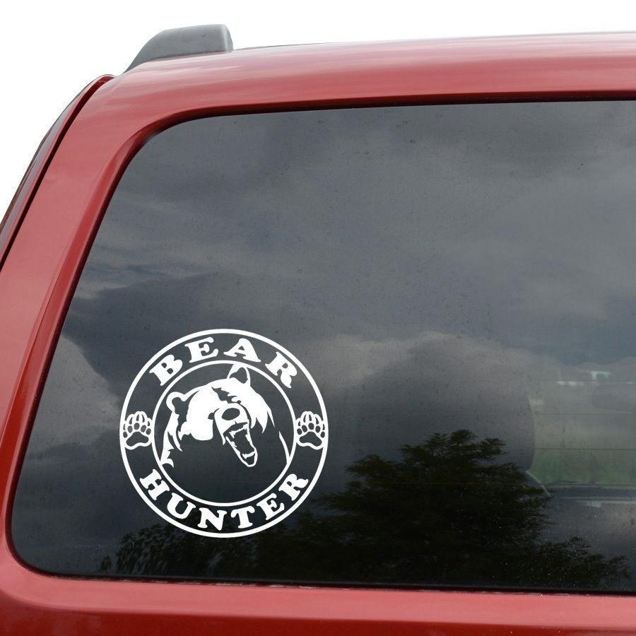 Bear Hunter Logo - Car Styling For Bear Hunter Hunting Car Truck Window Decor