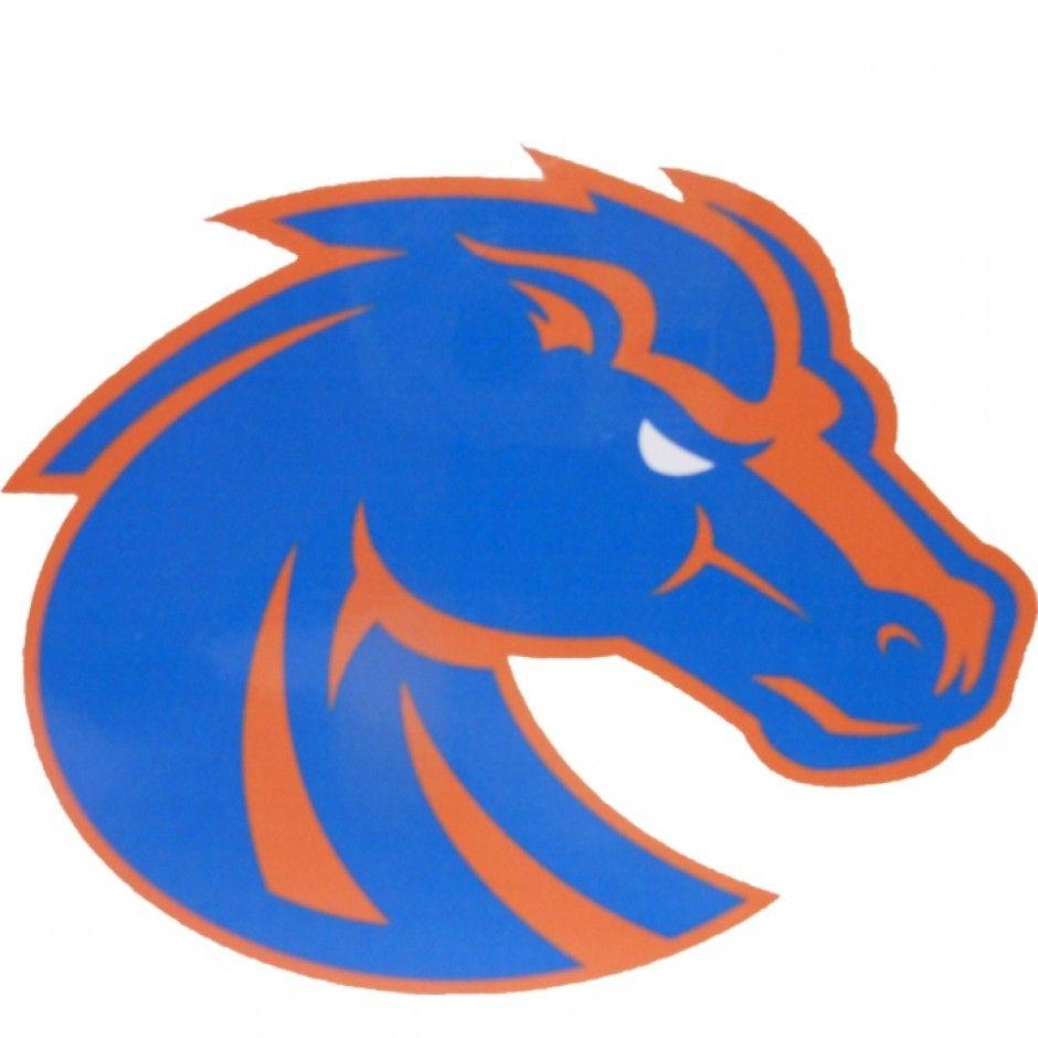 Orange Horse Logo - Boise State Broncos Swirl Horse 6