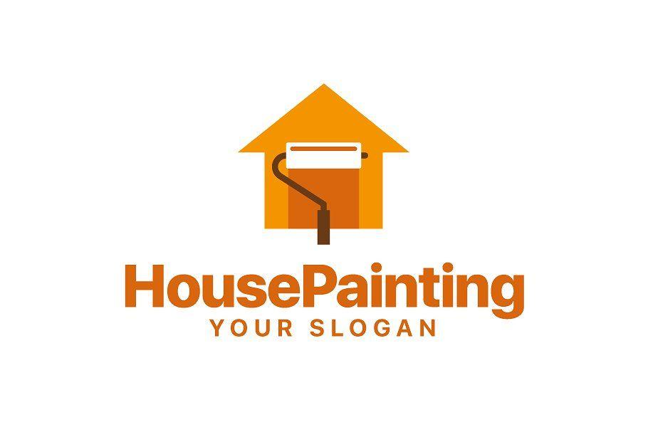 Painting Logo - House Painting Logo ~ Logo Templates ~ Creative Market