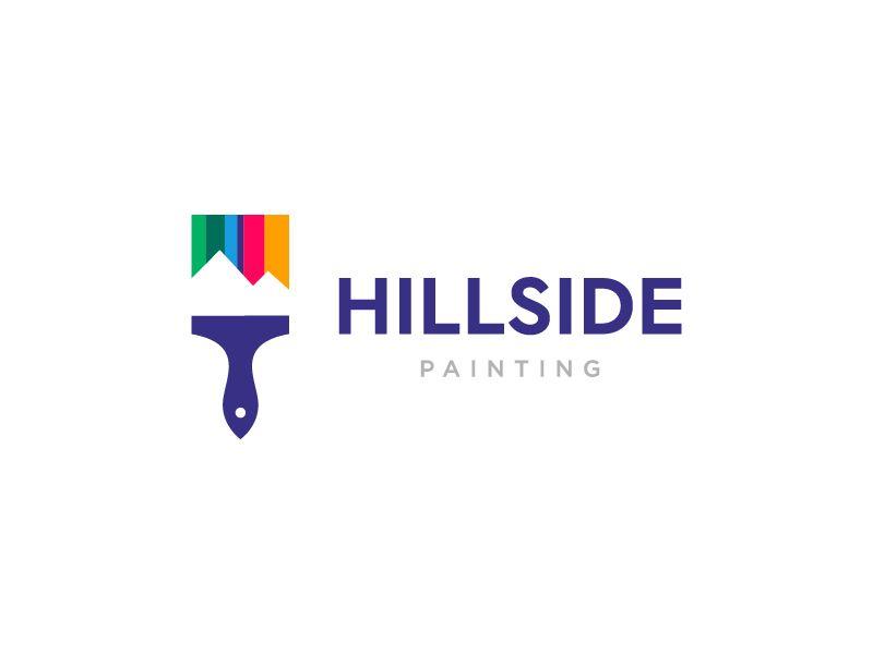 Painting Logo - HILLSIDE painting logo design by Hamza Hajji | Dribbble | Dribbble
