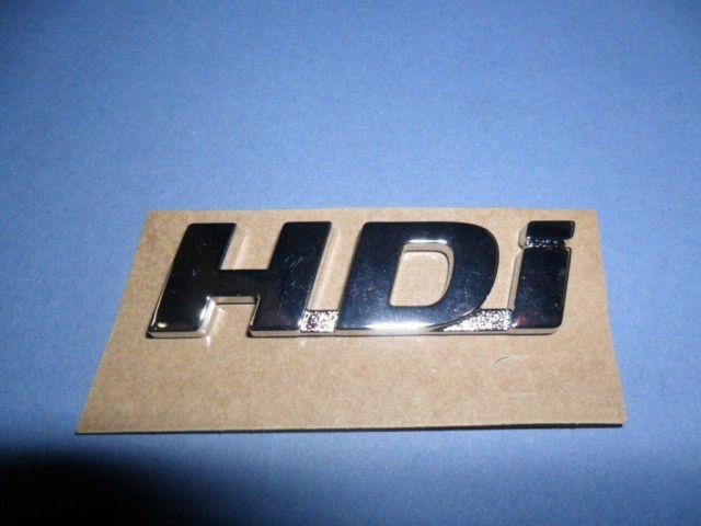 HDI Logo - Genuine Peugeot HDi Chrome Logo Badge Emblem 8663ZE | eBay