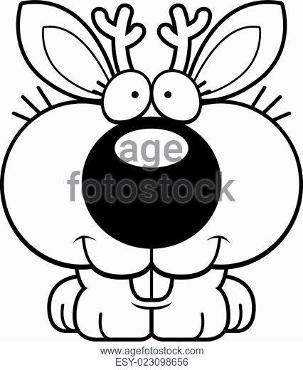 Jackalope Stock Logo - Smiling cartoon jackalope Stock Photos and Images | age fotostock