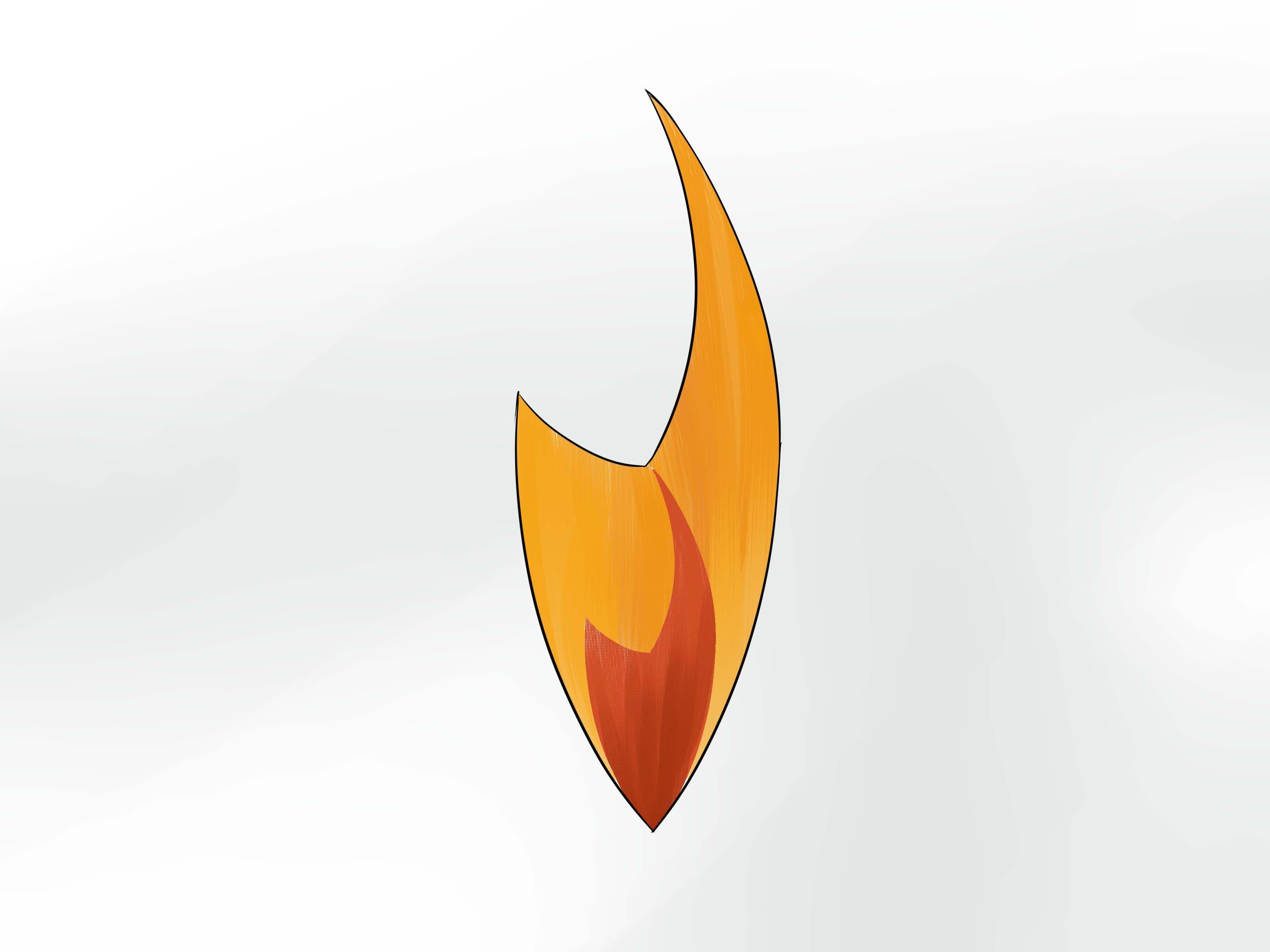 Cool Fire Logo - How to Draw a Fire Symbol: 10 Steps (with Pictures) - wikiHow