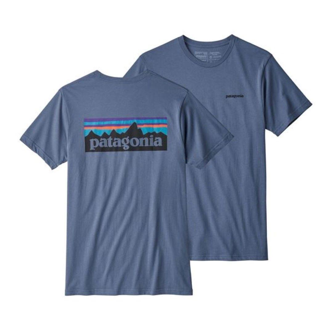 Blue L Logo - Short Sleeve T Shirt Patagonia Ms P 6 Logo Organic T Shirt Dolomite