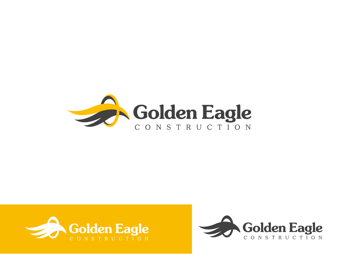 Golden Business Logo - Elegant, Playful, Business Logo Design for Golden Eagle Construction ...