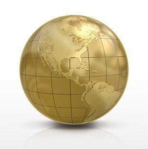 Gold World Globe Logo - Royal Gold - Home