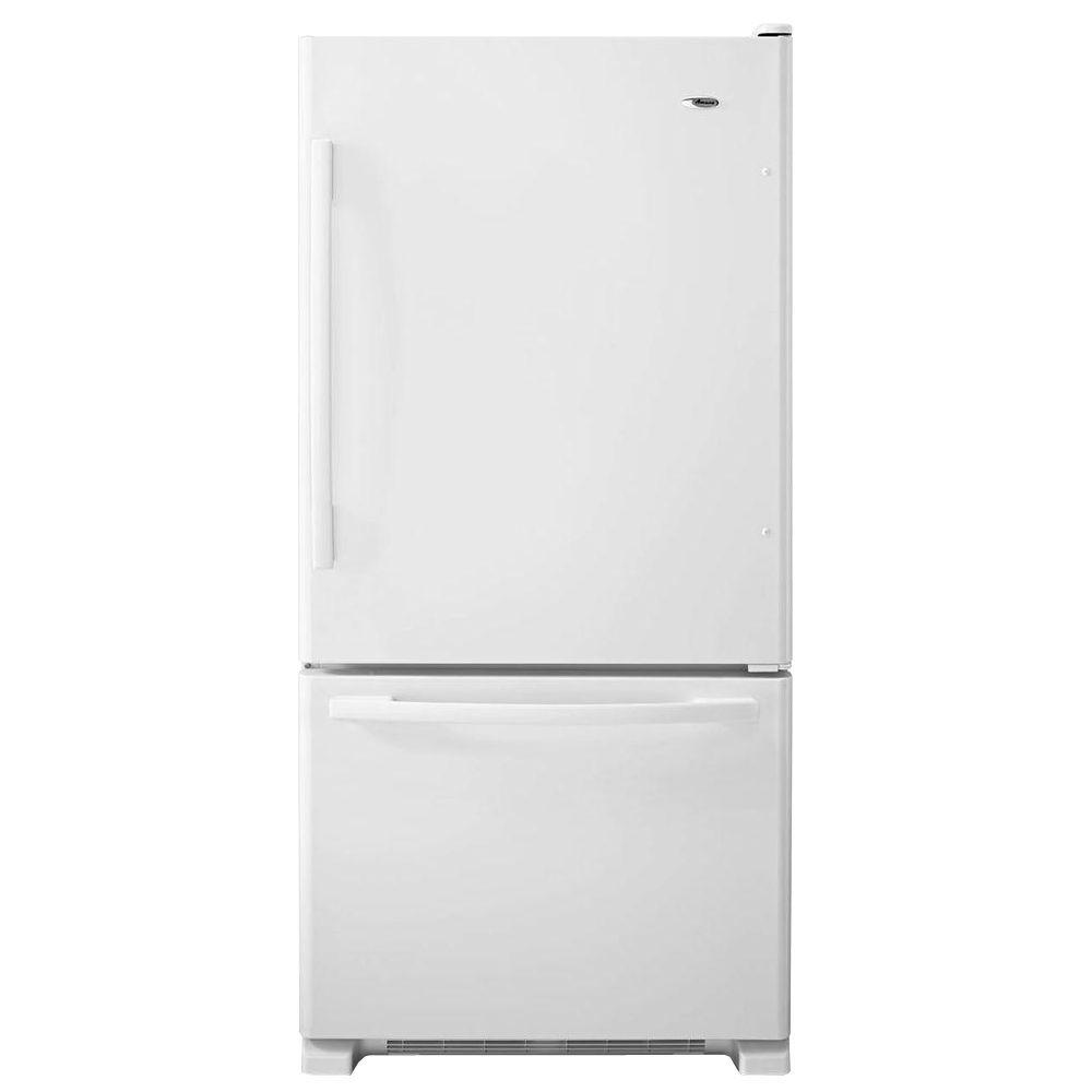 White Amana Logo - Amana 22 Cu. Ft. Bottom Freezer Refrigerator In White ABB2224BRW