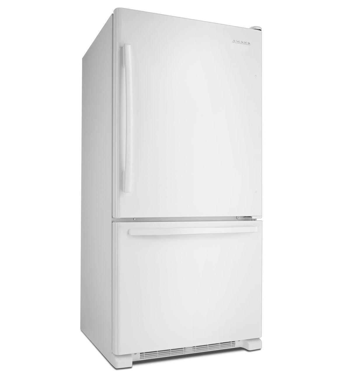 White Amana Logo - ABB2224BRW) Amana® 22 cu. ft. Bottom-Freezer Refrigerator with Large ...