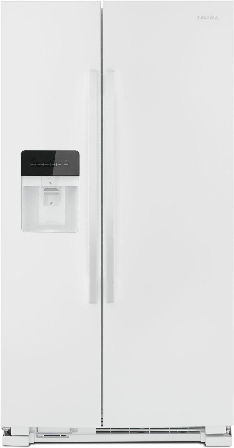 White Amana Logo - Amana White Side By Side Refrigerator (21.4 Cu. Ft.)