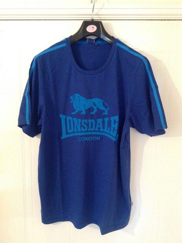 Blue L Logo - Lonsdale Large Logo T Shirt / Mens - Sizes: M / L / XL - Colour ...