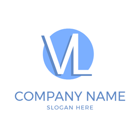 Blue L Logo - Monogram Maker - Make a Monogram Logo Design for Free | DesignEvo