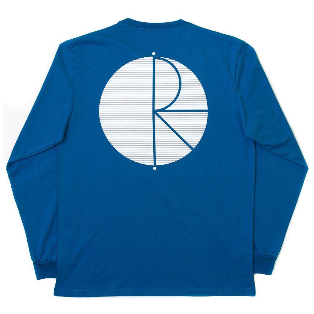 Blue L Logo - Fill Logo Behind The Curtains L/S T Shirt in Obsidian Blue / White ...