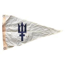 Nautical Trident Logo - Nautical Ship Boat Pennant Flag Neptune Trident Symbol