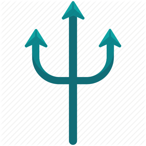 Nautical Trident Logo - Activities, equipment, nautical, trident, water, weapon icon