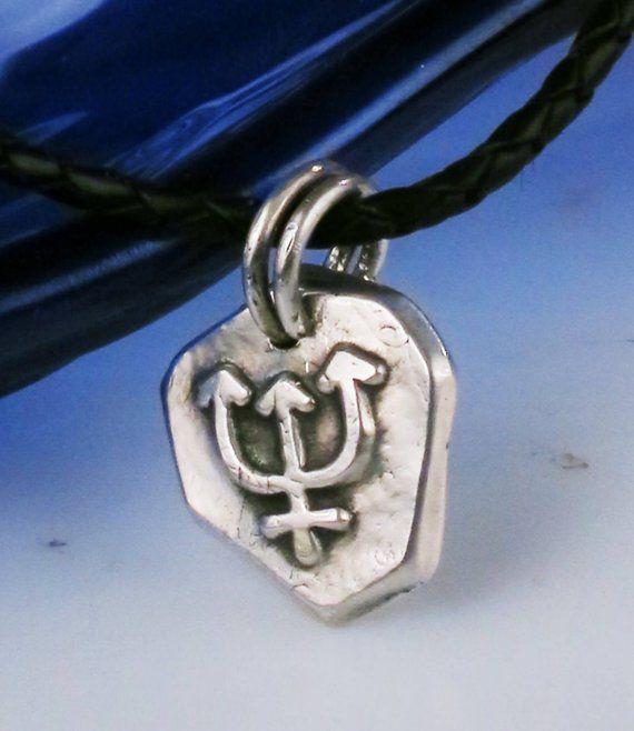 Nautical Trident Logo - Trident Nautical Seeker of Truth Fine Silver Mariner Pendant