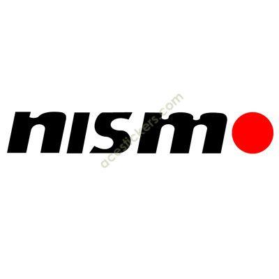 Nismo Logo - Nismo Logo (Black-Red) 001 Sticker (15 x 2.3 cm) - ステッカー ...