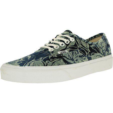 Tropical Vans Logo - Vans Men's Authentic Indigo Tropical Blue True White Ankle