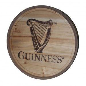 Wooden Sign Logo - Guinness Classic HARP Logo Wooden Barrel Top Round Wall Art Pub Bar ...