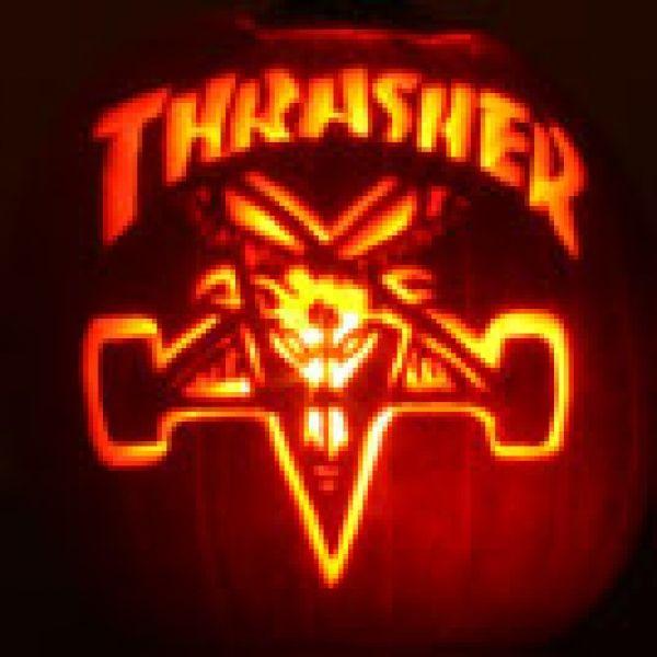 Neon Thrasher Goat Logo - Thrasher Magazine - The Dark Lord