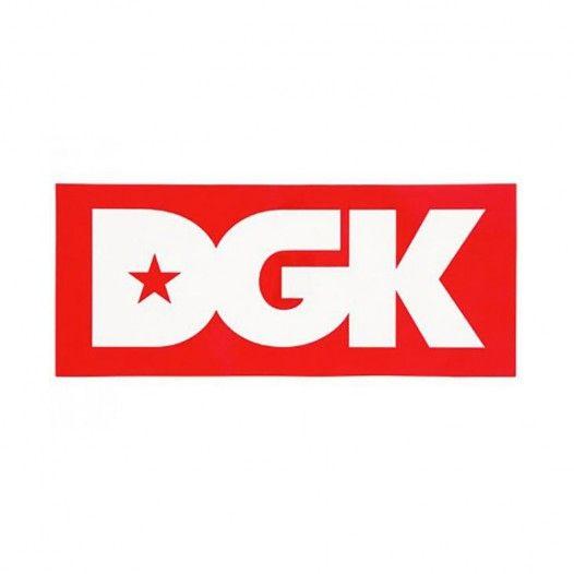 Red DGK Logo - DGK - Logo Red Sticker