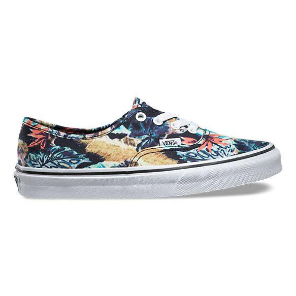 Tropical Vans Logo - Womens Vans Tropical Authentic Multi/Black Shoes,UKno_83457 - Cheap ...