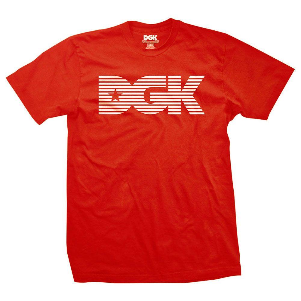 Red DGK Logo - DGK Men's Levels Short Sleeve T Shirt Red Tee T-Shirt Skate ...