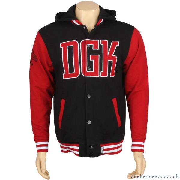 Red DGK Logo - Its Fashion Sense Jacket Red Dgk Freshmen Varsity Fleece Djt60Red In ...