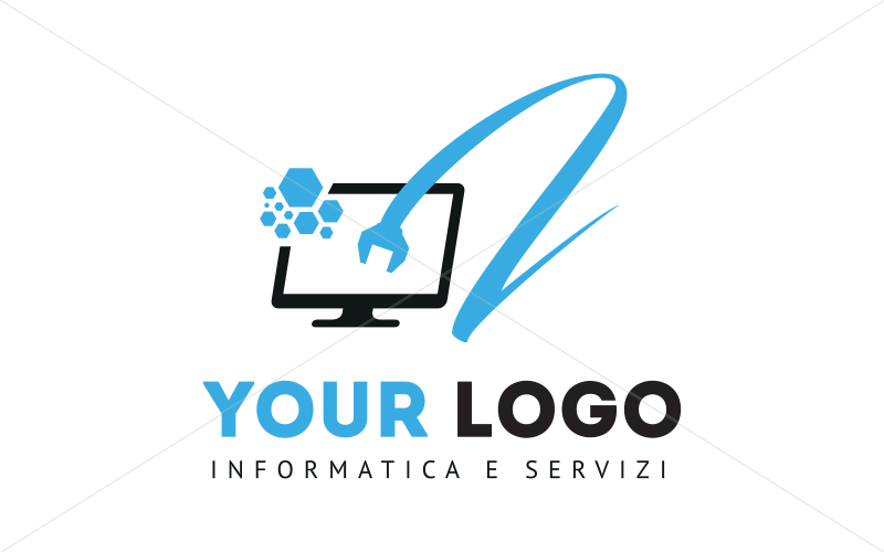 Informatica Logo - logo Informatica e Servizi | CiaoLogo
