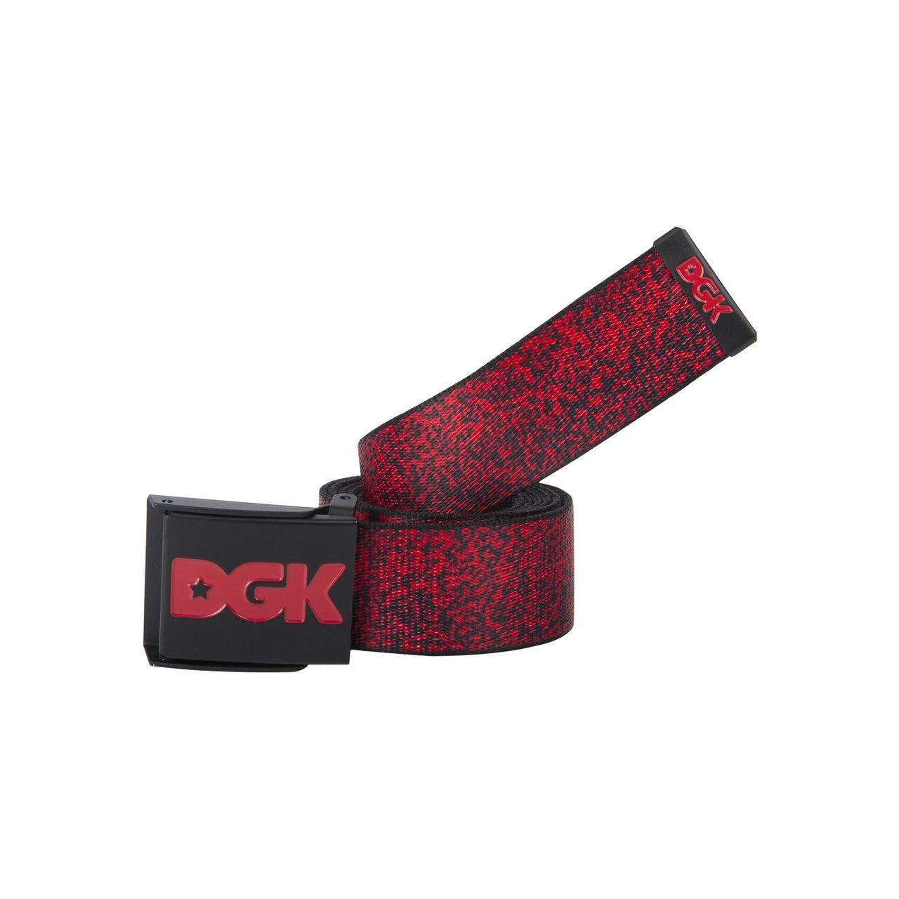 Red DGK Logo - DGK Belt FADER SCOUT BLACK/RED