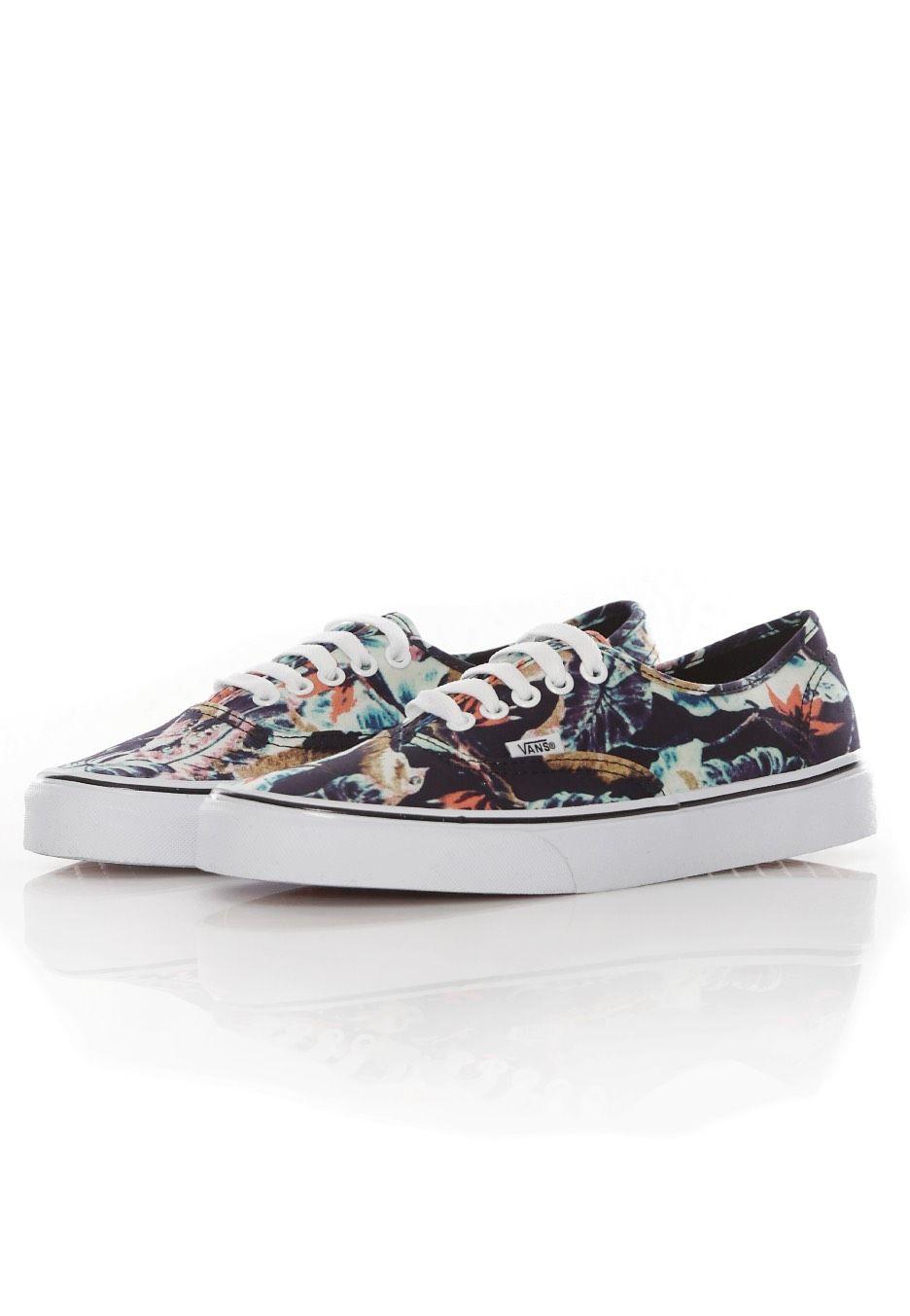 Tropical Vans Logo - Vans - Authentic Tropical Multi/Black - Girl Shoes - Impericon.com UK