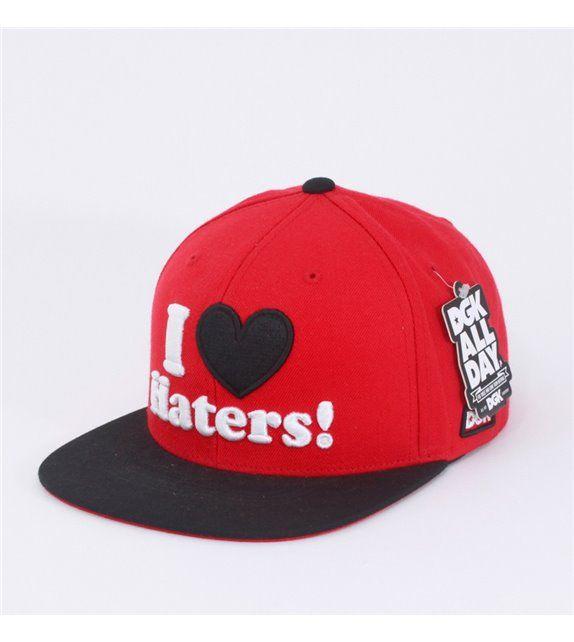 Red DGK Logo - Hat Snapback DGK I Love Haters Red Skateshop UK