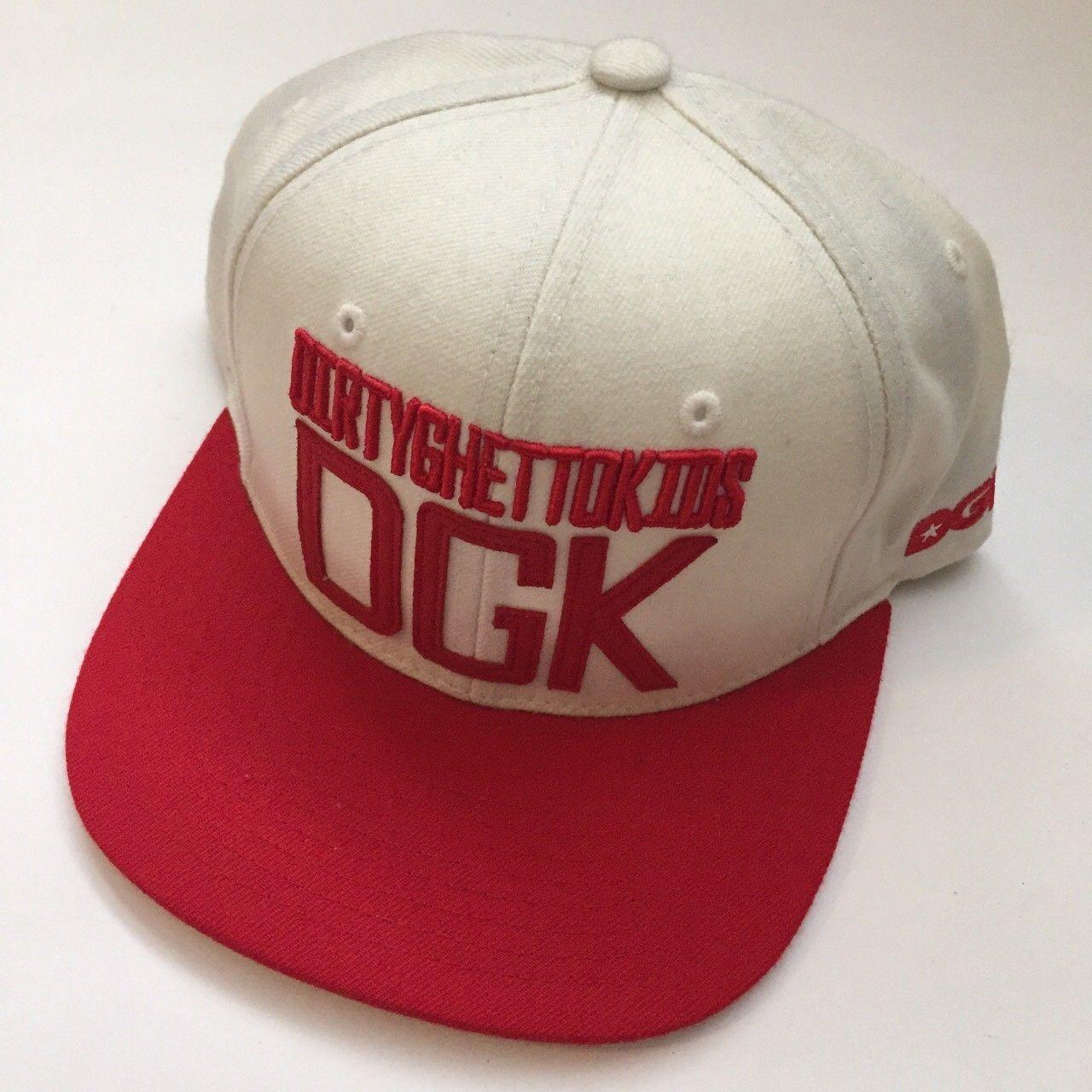 Red DGK Logo - DGK DIRTY GHETTO KIDS WHITE RED SNAPBACK FITS GREAT CONDITION ONE ...