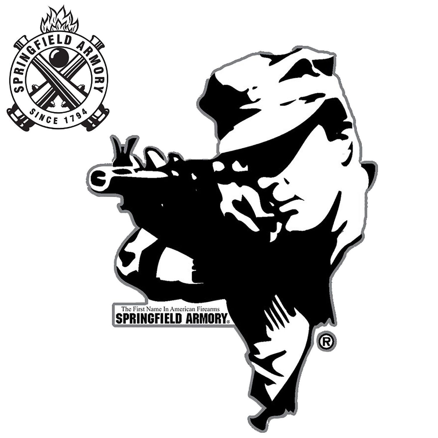 Springfield Armory Logo - Springfield Armory Shooter Logo Sticker: Midwest Gun Works