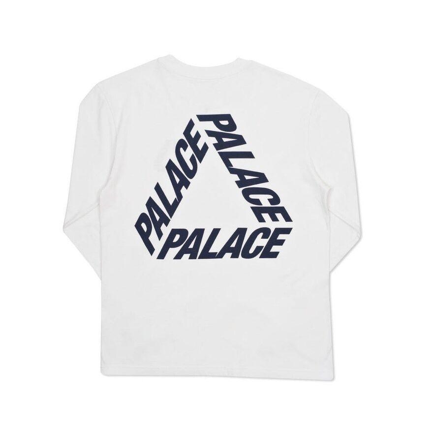 Font Palace Logo - NEW Palace Font Tri-Ferg T-shirt White Tee Flocka Size S M L S/S 16 ...