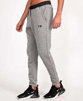 Grey Black Nike Logo - Men's Jog & Track Pants. Nike Joggers & More