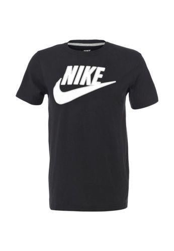 Grey Black Nike Logo - Nike Logo T Shirt