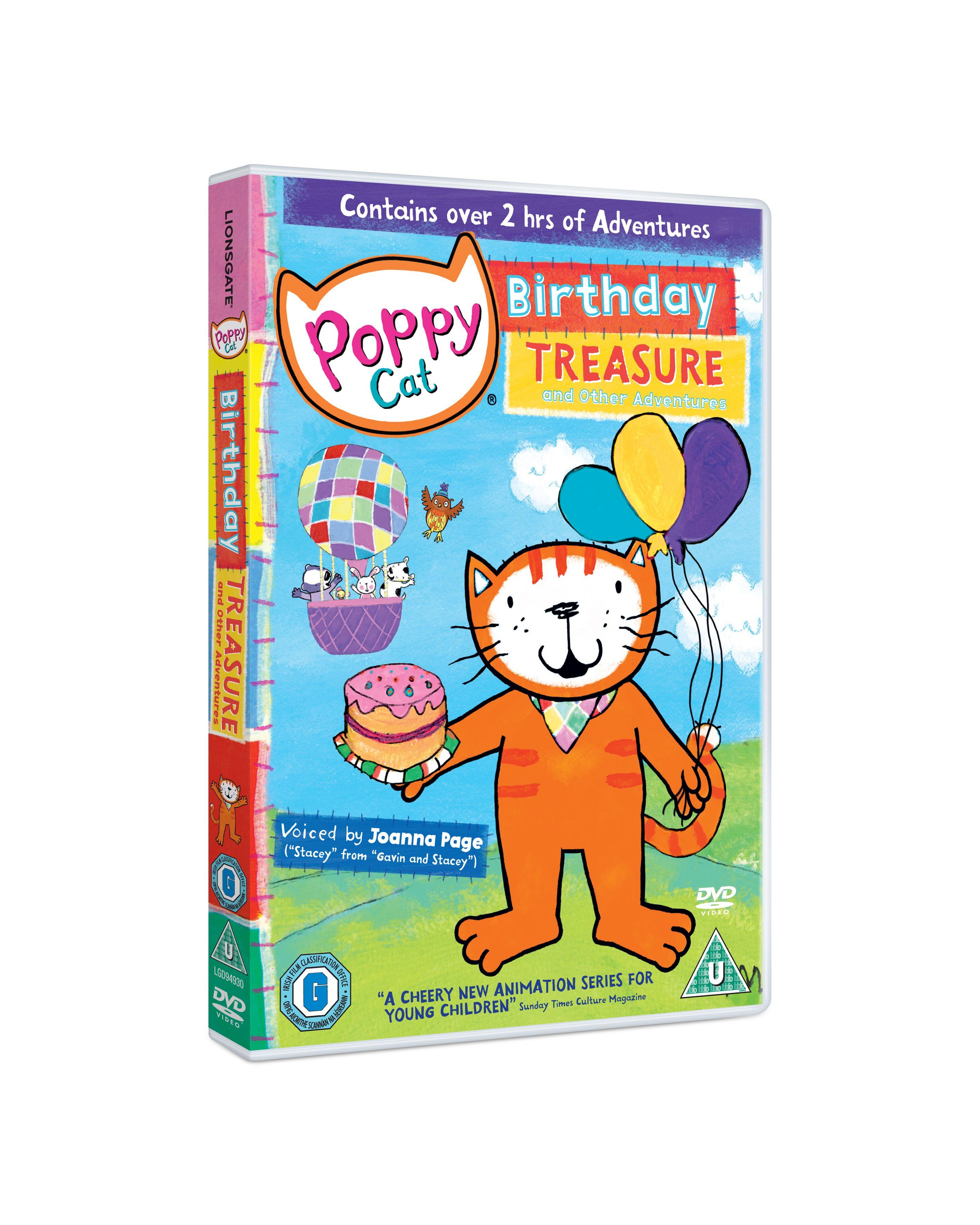 Poppy Cat Logo - NEW Poppy Cat DVD 'Birthday Treasure and Other Adventures'