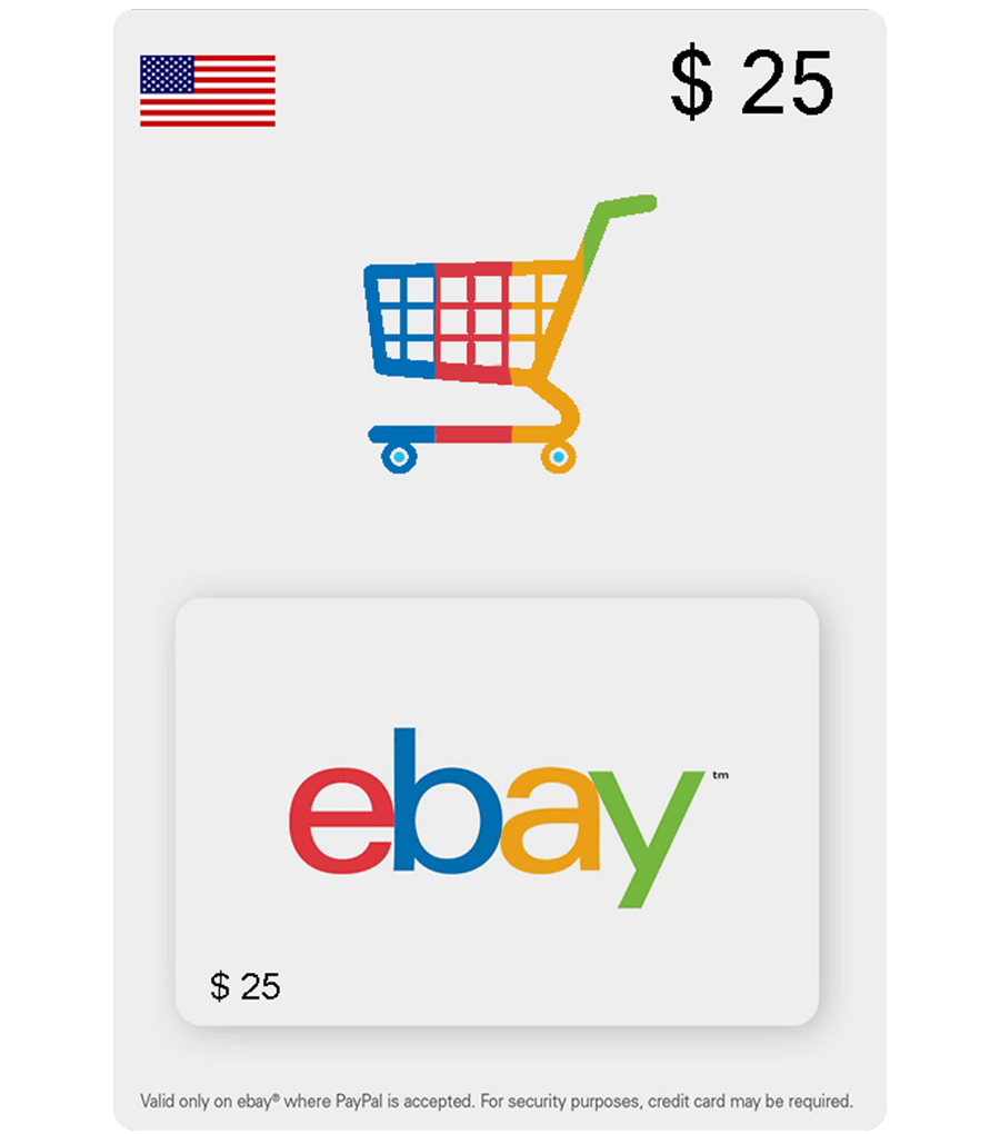25 by 25 We Accept PayPal Logo - Buy US EBay Gift Cards 7 Email Delivery