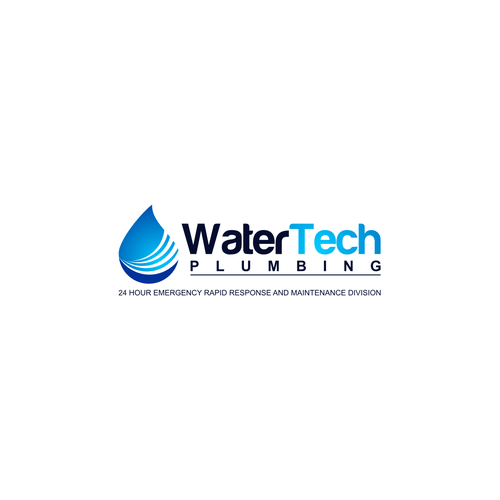 Water Maintenance Company Logo - WaterTech Plumbing 24 hour emergency rapid response and maintenance ...